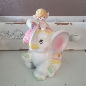 Vtg Circus Elephant Planter